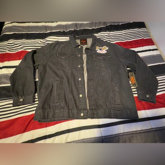 Von Dutch Dark Gray Denim Jacket